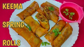 Mutton Spring Roll | Keema Spring Rolls | Bakra Eid Special | Easy & Tasty Spring Rolls
