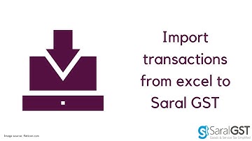 Import GSTR-4 invoices from Excel to Saral GST
