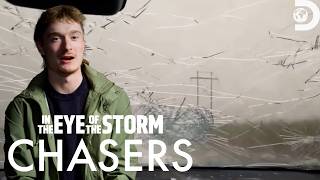 Giant Hail Destroys Storm Chasers Windshields | In the Eye of the Storm: Chasers | Discovery