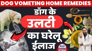 Dog Vomiting Treatment In Hindi | Dog Ki Ulti Ka Ilaj | dog ki ulti ka gharelu upay | in Hindi