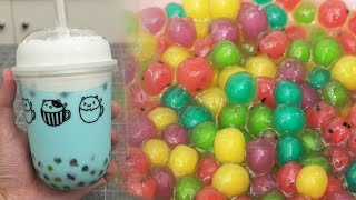 Fruit Tapioca Pearls \u0026 Blue Sky Milk Tea Recipe