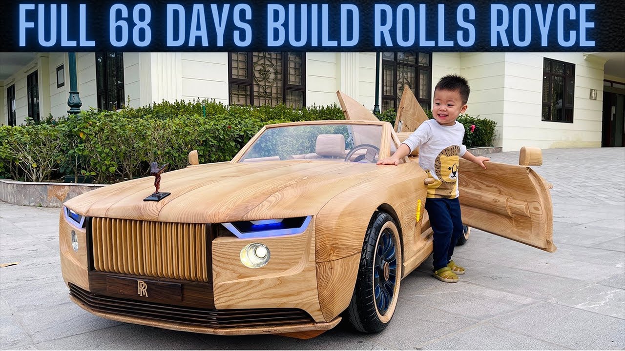 This Guy Built a Wooden Rolls-Royce Boat Tail for His Kid