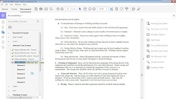 How to make a correction during a PDF accessibility check when it says, Other elements alternate tex