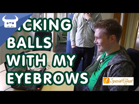 KICKING BALLS WITH MY EYEBROWS! - at the gamers' charity, SpecialEffect.