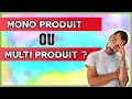 Dropshipping  boutique mono produit ou multi produit generaliste