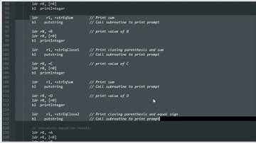 Assignment Help with Evaluating Expression using ARM assembly