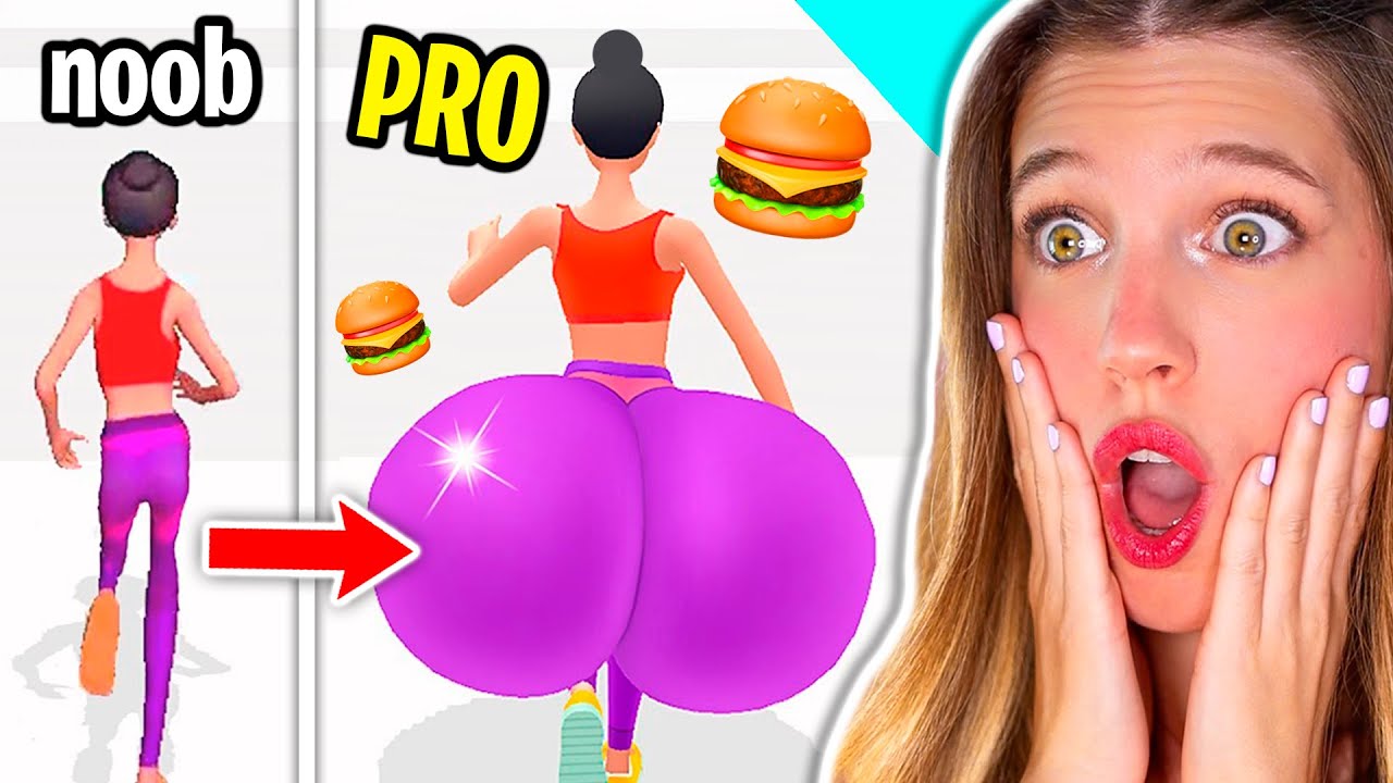 NOOB vs PRO vs HACKER en SIMULADOR RARO DE COMER!! 🍔 (Twerk Race 3D)