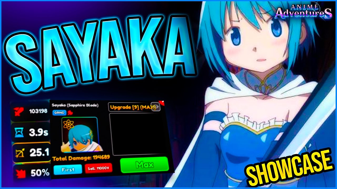 ASI ES SAYAKA ESPADA SAFIRO - ANIME ADVENTURES SHOWCASE - ROBLOX - YouTube