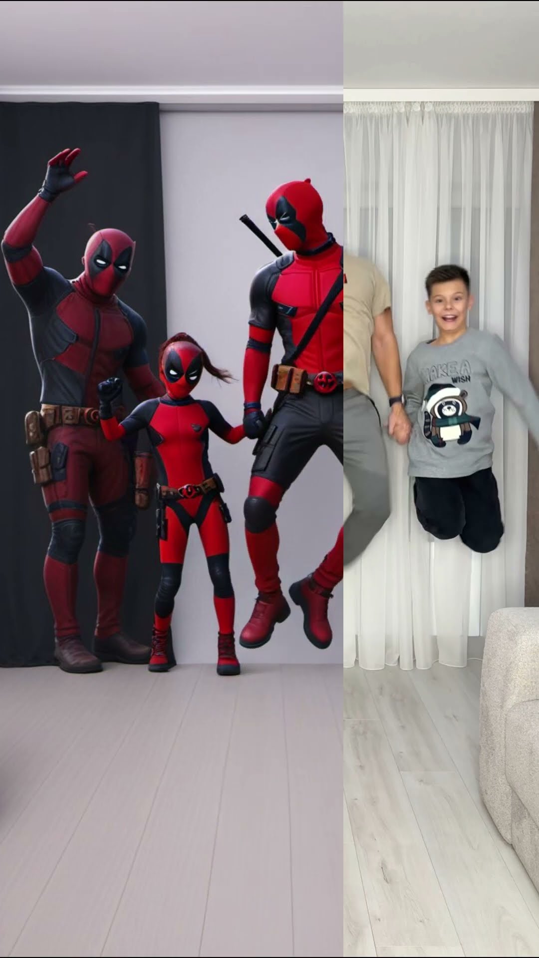 Deadpool family by Secret Vlog