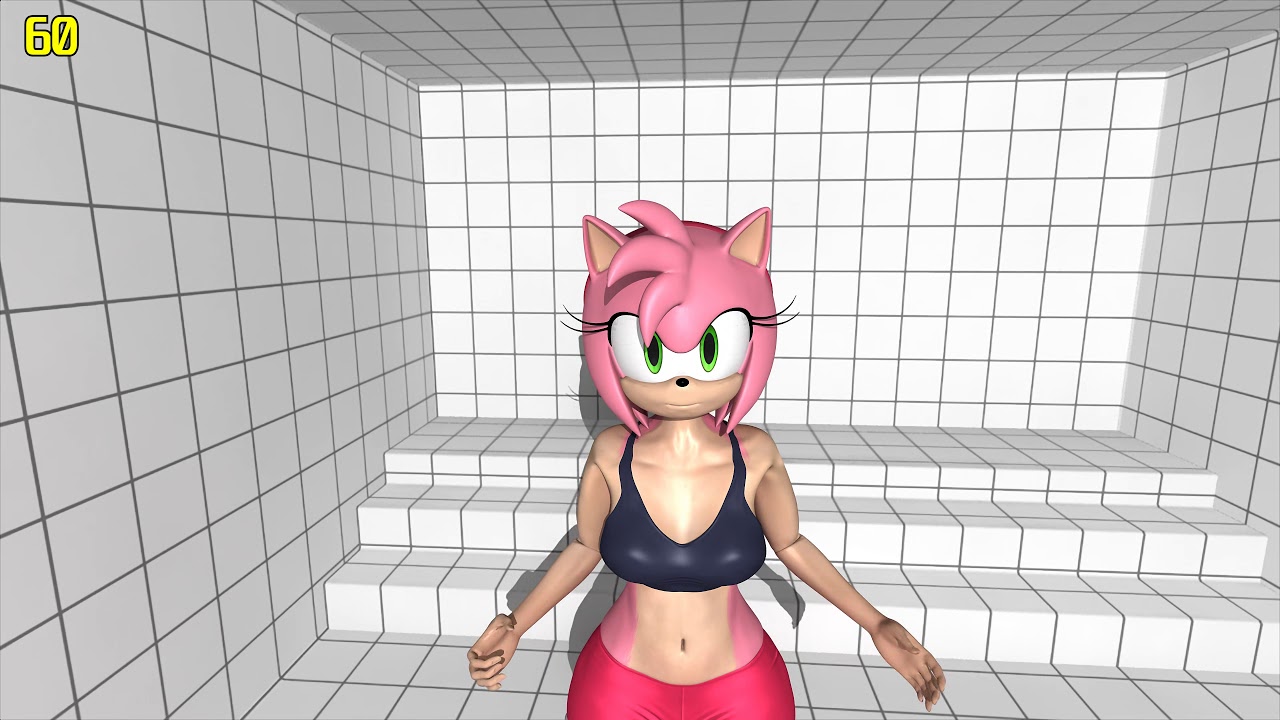 4K Ray Tracing test with my Amy Rose 3d model. amy rose, 3d ...