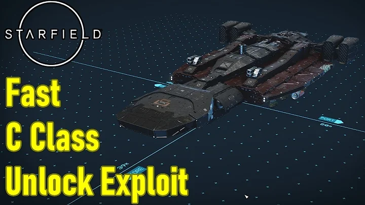 How to unlock class C ships FAST, Piloting skill exploit & fast starship design level 4 in Starfield