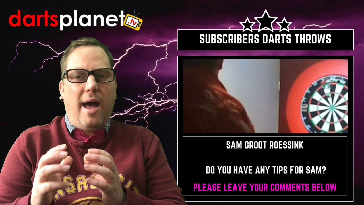 DARTS THROWS FROM DARTS TV SUBSCRIBERS WATCH SAM'S, JOHNNY'S