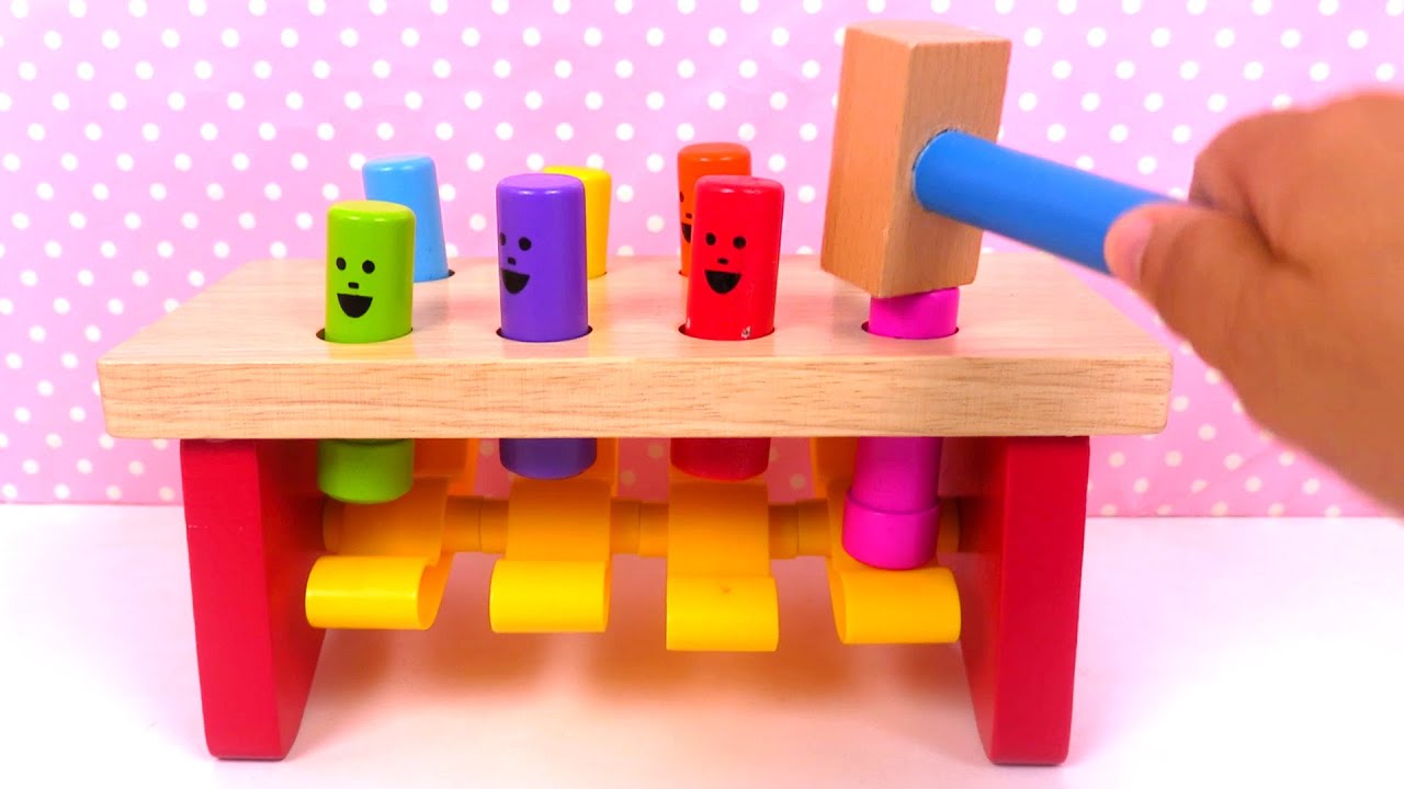 Apprendre les Couleurs avec Peppa Jouet à Marteler