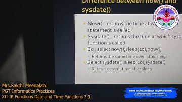 SVSSS XII IP - IP Date and Time Functions 3.3