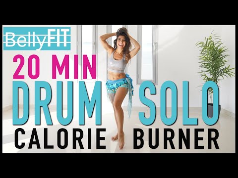 20 min | Drum Solo | Belly dance Calorie Burner | Fitness Workout!
