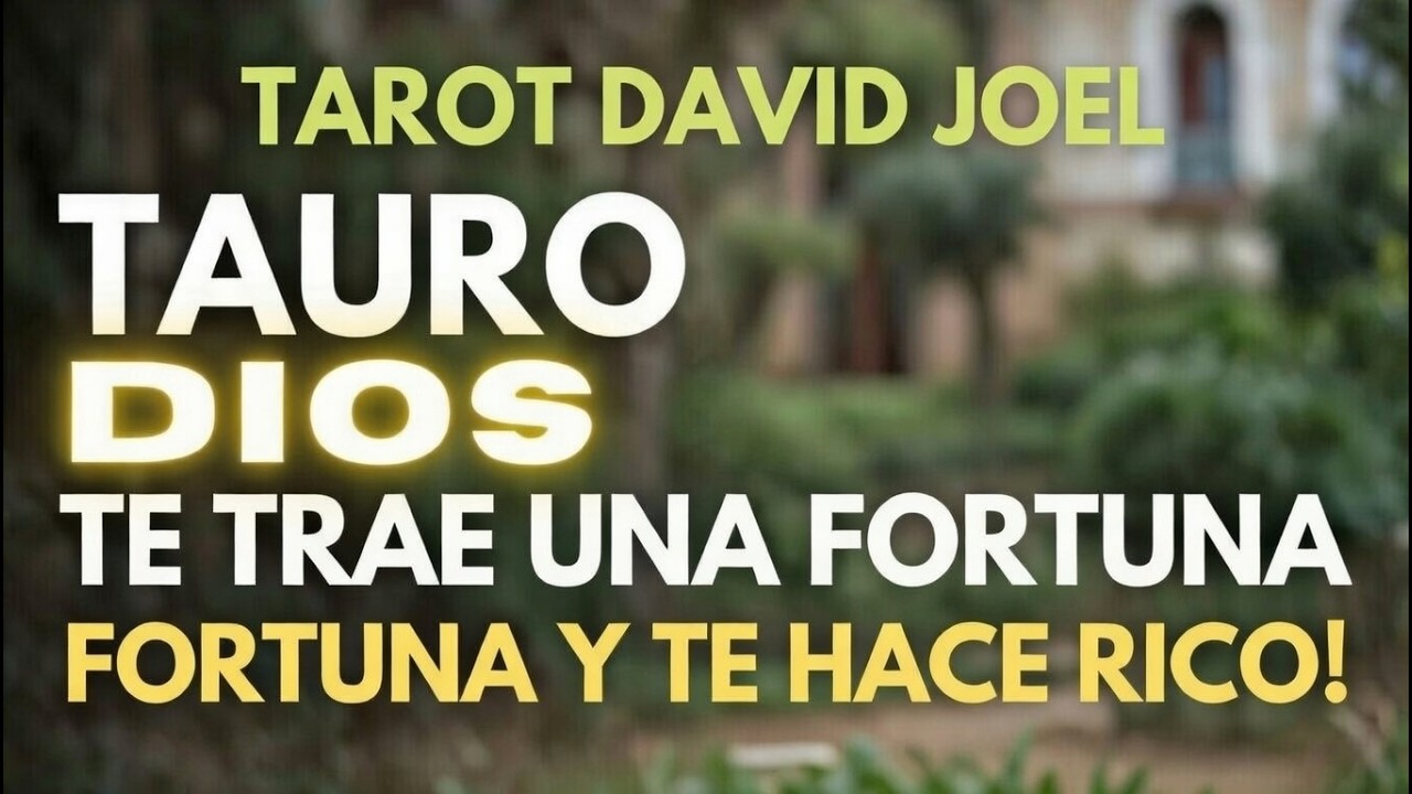 TAURO, LO QUE DIOS TE TRAE TE DEJARA SIN PALABRAS, VAS A SER RICO SI TE ...