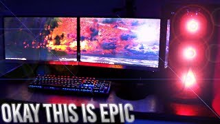 EPIC PC BUILD! (with gaming setup)