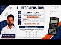 LU Decomposition Tutorial | 1BMATS201 VTU Exam Question Paper