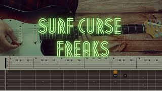 Surf Curse  - Freaks / Guitar Tutorial / Tabs + Chords +Solo Resimi