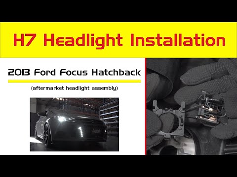 How to Replace | Change H7 Headlight Bulb Installation - LED Upgrade