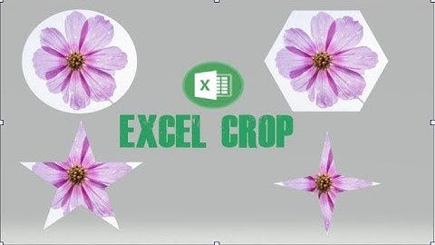 How to crop image in circle using excel | how to crop image in any shape