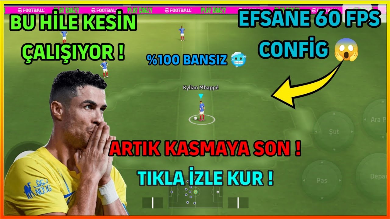 eFootball 2026 MOBİLE 60 FPS CONFİG ! KASMA SORUNU ÇÖZÜMÜ ! %100 BANSIZ 😱