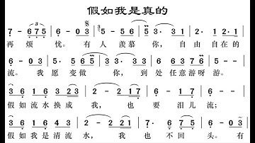 假如我是真的 降B调伴奏 - instrumental in B flat