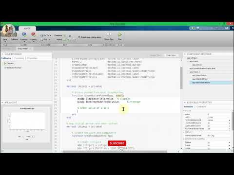 Graphing a linear equation in Matlab app designer