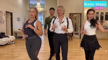 Cha cha Basic steps Tutorial by Oleg Astakhov - DanceWithOleg.com #olegastakhov