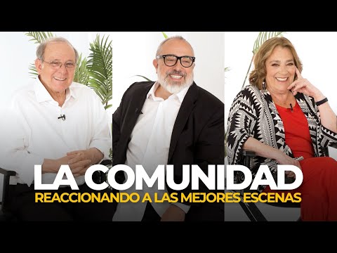 Álex de la Iglesia, Carmen Maura y Emilio Gutiérrez Caba reaccionan a escenas de 'La comunidad'