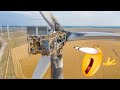 Wind turbine vestas v136 destroy upside down