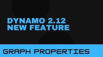 New Feature in Dynamo - Graph Properties