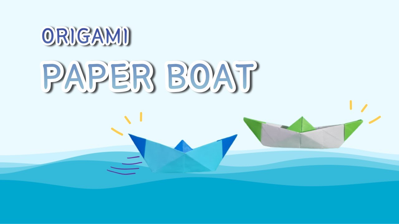 How to make a paper boat easily with origami │ Origami paper boat YouTube