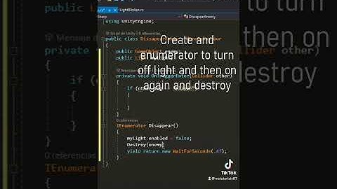 How to make an enemy disappear in unity3D.- Short tutorial