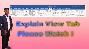 Microsoft word 2019 view tab explanation by academy institutes