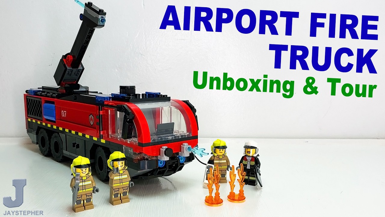 LEGO City 2026 Airport Fire Engine 60499 Unboxing, Tour, & Review