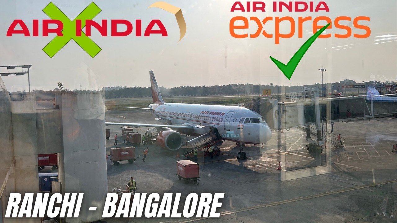 Это Air India, но это отчёт о поездке Air India Express | Ранчи — Бангалор, Airbus A320Neo
