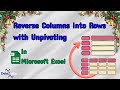 Reshaping Data in Power Query Series: Unpivoting Your Data (Reverse Columns to Rows)
