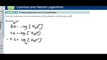 10.5 Example 3  Finding Hydronium Ion Concentration