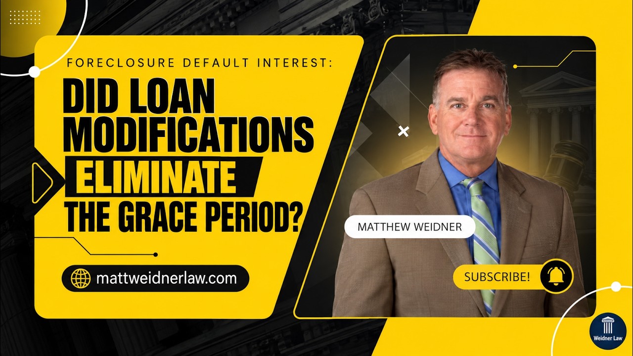 Watch on YouTube: Foreclosure Default Interest: Did Loan Modifications Eliminate the Grace Period? | Royal Gardens v. Banco Popular