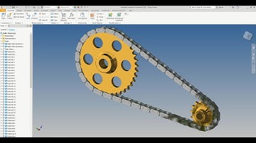 Roller Chains Dynamic Movement / Autodesk Inventor 2020