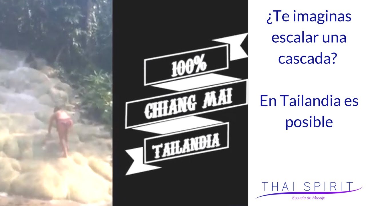 ¿Te imaginas escalar una cascada? En Tailandia es posible masajista terapeutico puerto rico