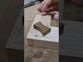 How to hand-cut a butterfly joint.| |woodworking| #shorts #handmade #woodworking
