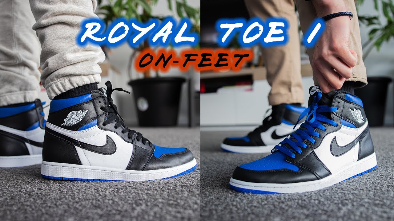 'Royal Toe' Air Jordan 1 Styled in 5 DIFFERENT Ways On Feet - YouTube