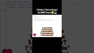 Stop writing messy Python code! Do this instead | Escape Sequences | String Formatting 🛑