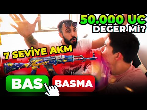 YENİ GELEN EFSANE AKM'YE 50.000 UC BASILIR MI?? w/ Barış G | PUBG Mobile Çark Açılımı 2020