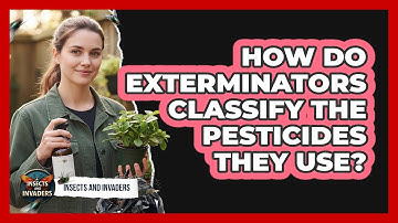 How Do Exterminators Classify The Pesticides They Use? - Insects and Invaders