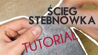 Ścieg stębnówka - Podstawy szycia - La-diy