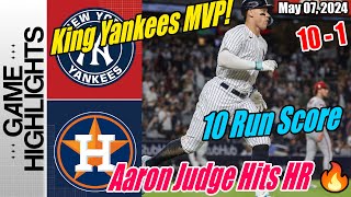 Yankees vs Astros [TODAY] Highlights | Aaron Judge Hits HR 🔥 10 Run Score King Yankees MVP!