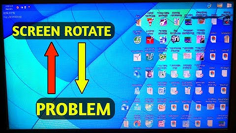 Laptop and desktop screen rotation windows(rotate monitor 90 degrees)|| How to rotate laptop screen